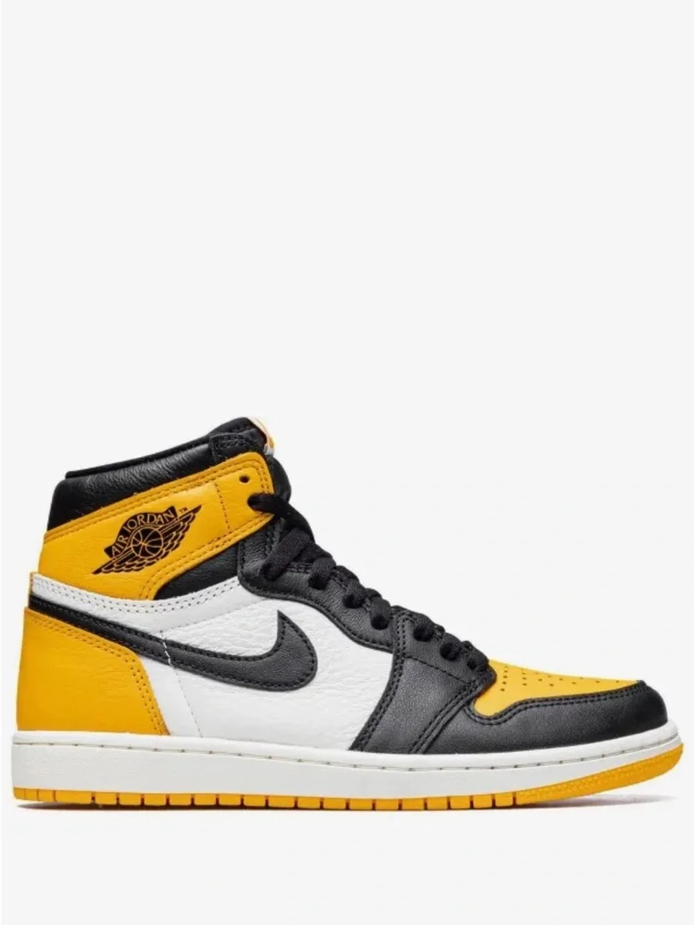 Jordan Men’s High-Top Sneakers in Yellow/Black/White